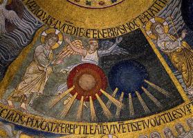 Сотворение света (Быт. 1, 3-5) (Сотворение мира). Западный рукав; Собор Святого Марка; Венеция, XIII в